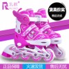 厂家批发溜冰鞋儿童全套装男女直排轮轮滑鞋旱冰鞋滑冰鞋可调闪光
